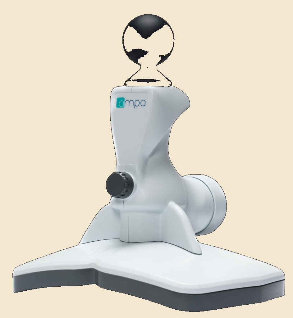 Patient receiving TMS therapy in a comfortable clinical setting